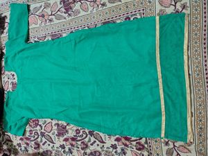 Green Suit With Plazo