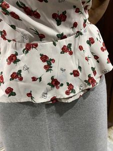 Floral Peplum Blouse