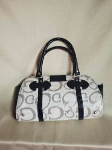 Vintage Guess Monogram Satchel Bag