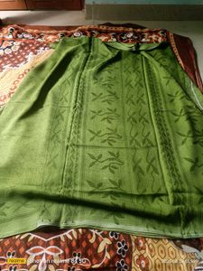 Green Printed Saree