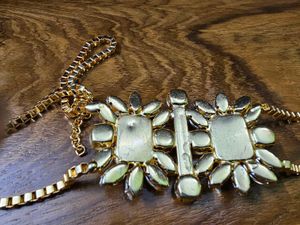 Stunning Emerald and Crystal Necklace