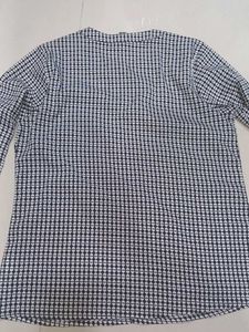 Checked Long Sleeve Top