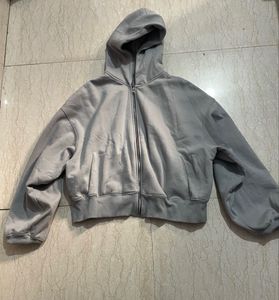 Grey Zip-Up Hoodie
