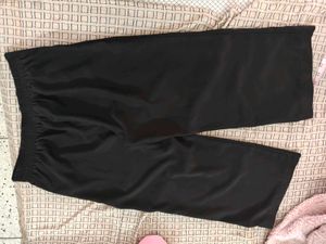 Black Wide-Leg Pants for Gym imported
