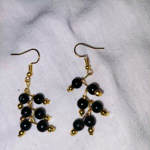 Earrings Black Pearl For Women