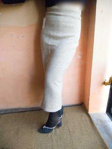 😀Stylish Beige Knit Skirt⭐
