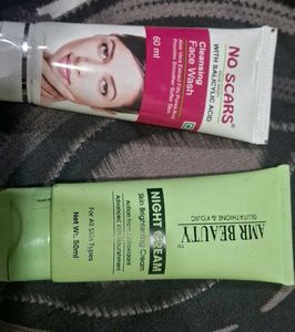 No Scars Face Wash & AMR Beauty Night Cream