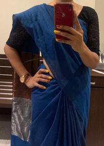 Shimmering Striped Saree