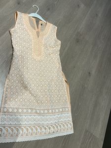 Pure Cotton Sleeveless Size 32 Kurta Kids