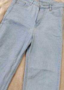 Light Wash Wide Leg Jeans