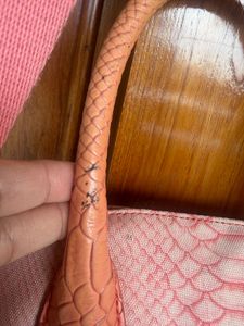 soft bag Chic Pink Embossed Handbag