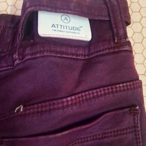 Dark Purple High-Waisted Jeans
