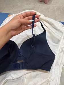 Comfortable Navy Blue Bra