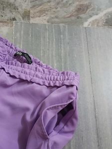 Lavender Elastic Waist Pants