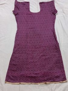 Elegant Purple Printed Kurta set with Dupatta