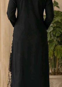 Black &amp; gold kurta with Pant &amp; Dupatta