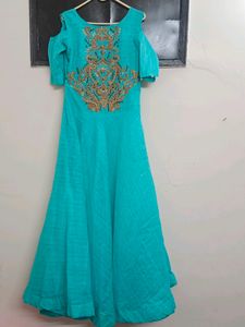 Gown With Cold Shoulder Style