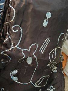Embroidered Brown Lehenga with 2.5 meter flare