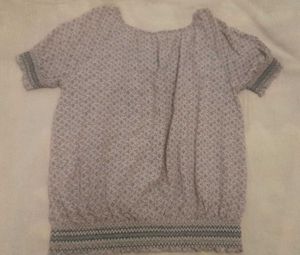 Grey Cute Blousom Top