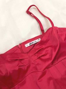 red Spaghetti Strap Dress