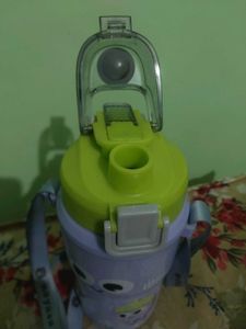 Cute Purple Water Bottle with Strap