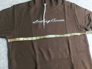 Short Sleeve Hoodie with Pocket