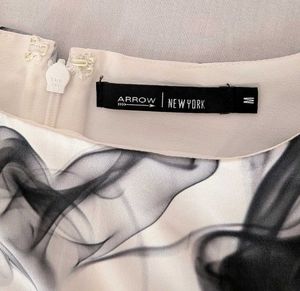 Arrow Marble Print Midi Shift Dress