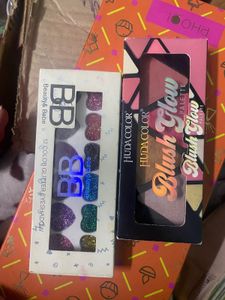 Glitter  &amp; highlighter Blush combo
