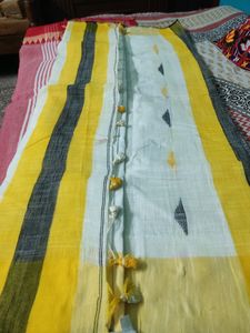 Combo Of 2 Khadi Cotton And Linen Sarees