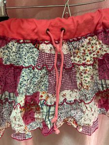 Pink Patchwork Y2K Mini Skirt