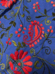 Vibrant Blue Embroidered Kurta Set