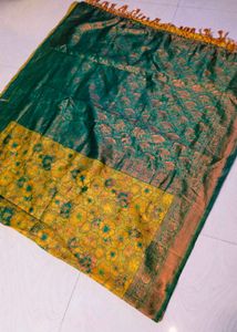 Shinning Multi Colour Banarasi Silk Saree