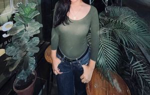 Olive transparent Green Long Sleeve Top