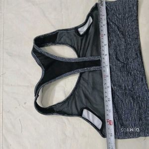🪔 Marled Grey Sports Bra
