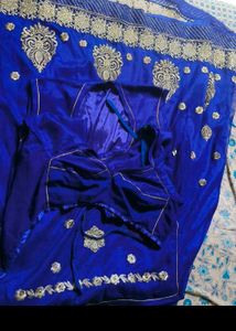 Royal Blue Embroidered Rajasthani poshak