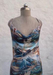Artistic Ruched Midi Dress
