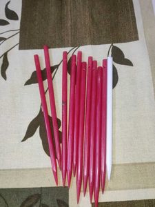 Eleven plastic hair sticks for bun (juda)