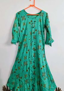 Green Printed Kurti size - M