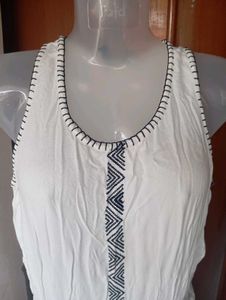 White Embroidered Maxi Dress