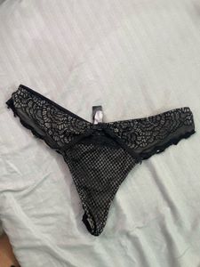 Sheer Lace Thong Panty
