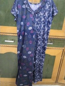 Comfortable Navy Blue Nightgown/ nighty