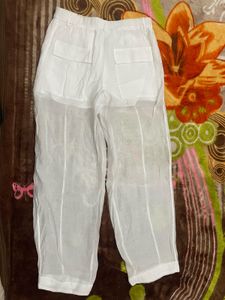 Zara Chic White Wide-Leg Pants