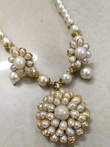 Beautiful Pearl Set With Earrings