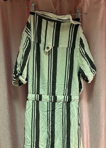 Striped Button-Up Cotton Dress
