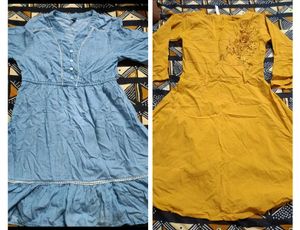 Denim & Yellow dress