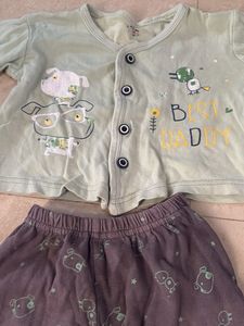 Cute Bear Print Pajama Set