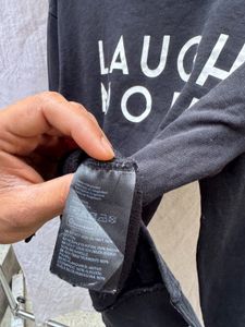 Laugh More Black Sweatshirt