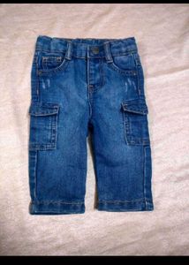 Kids Denim Cargo Shorts