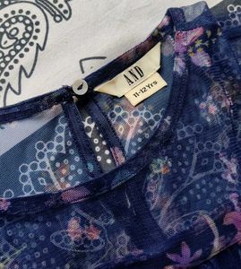 Floral Navy Blue Dress