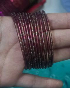 Set of Maroon Bangles